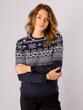 Charger l&#39;image dans la galerie, Tori Christmas knit - Navy - TeeShoppen - Blue
