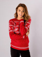 Carregar imagem no visualizador da galeria, Tori Christmas knit - Red - TeeShoppen - Red 2
