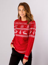 Carregar imagem no visualizador da galeria, Tori Christmas knit - Red - TeeShoppen - Red
