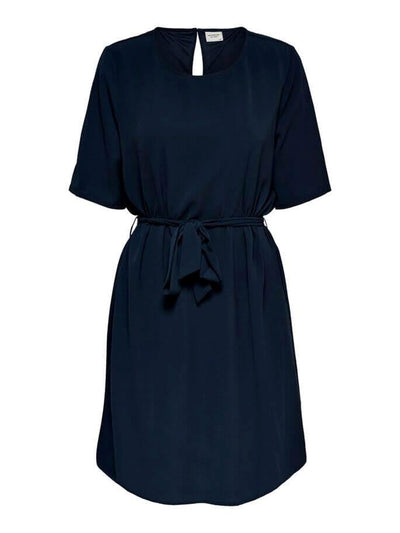 Dress with fabric belt - Navy blue - Jacqueline de Yong - Blue 2