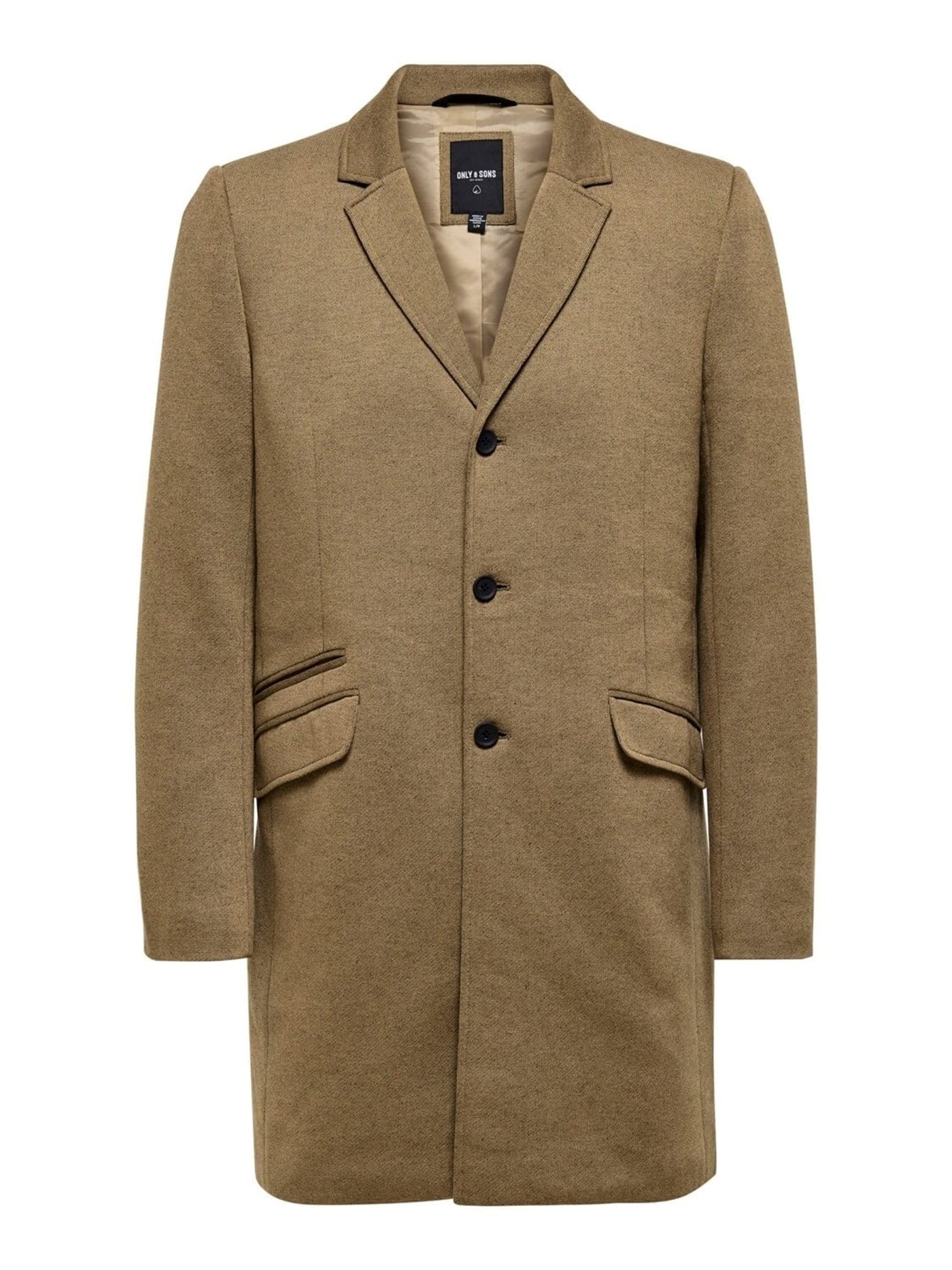 Classic coat - Beige - Only & Sons - Khaki 2