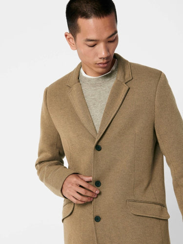 Classic coat - Beige - Only & Sons - Khaki