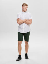 Load image into Gallery viewer, Short-sleeved linen shirt - White - Only &amp; Sons - White 6
