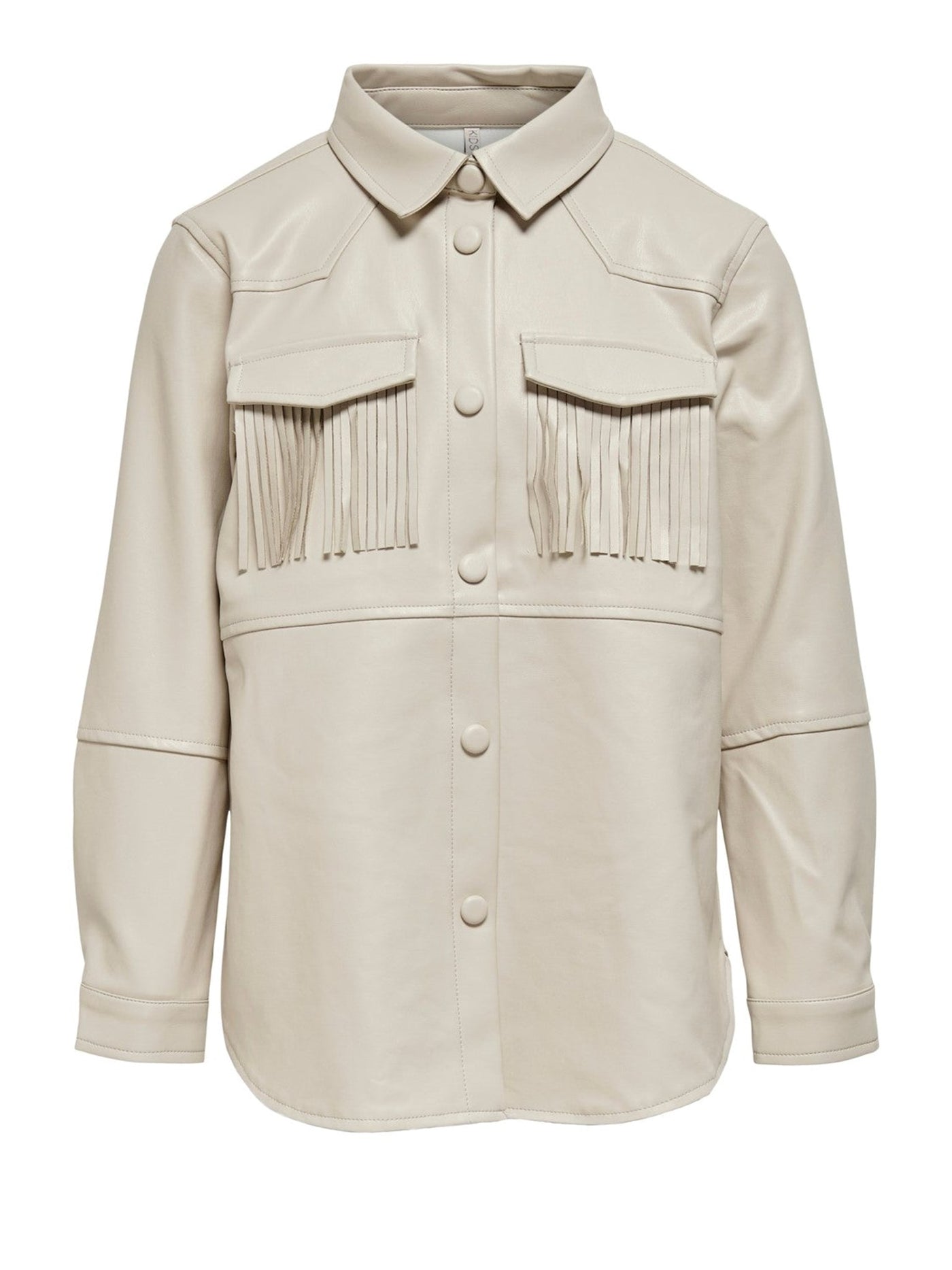 Nanna Fringe Shirt - Sand - Kids Only - Khaki