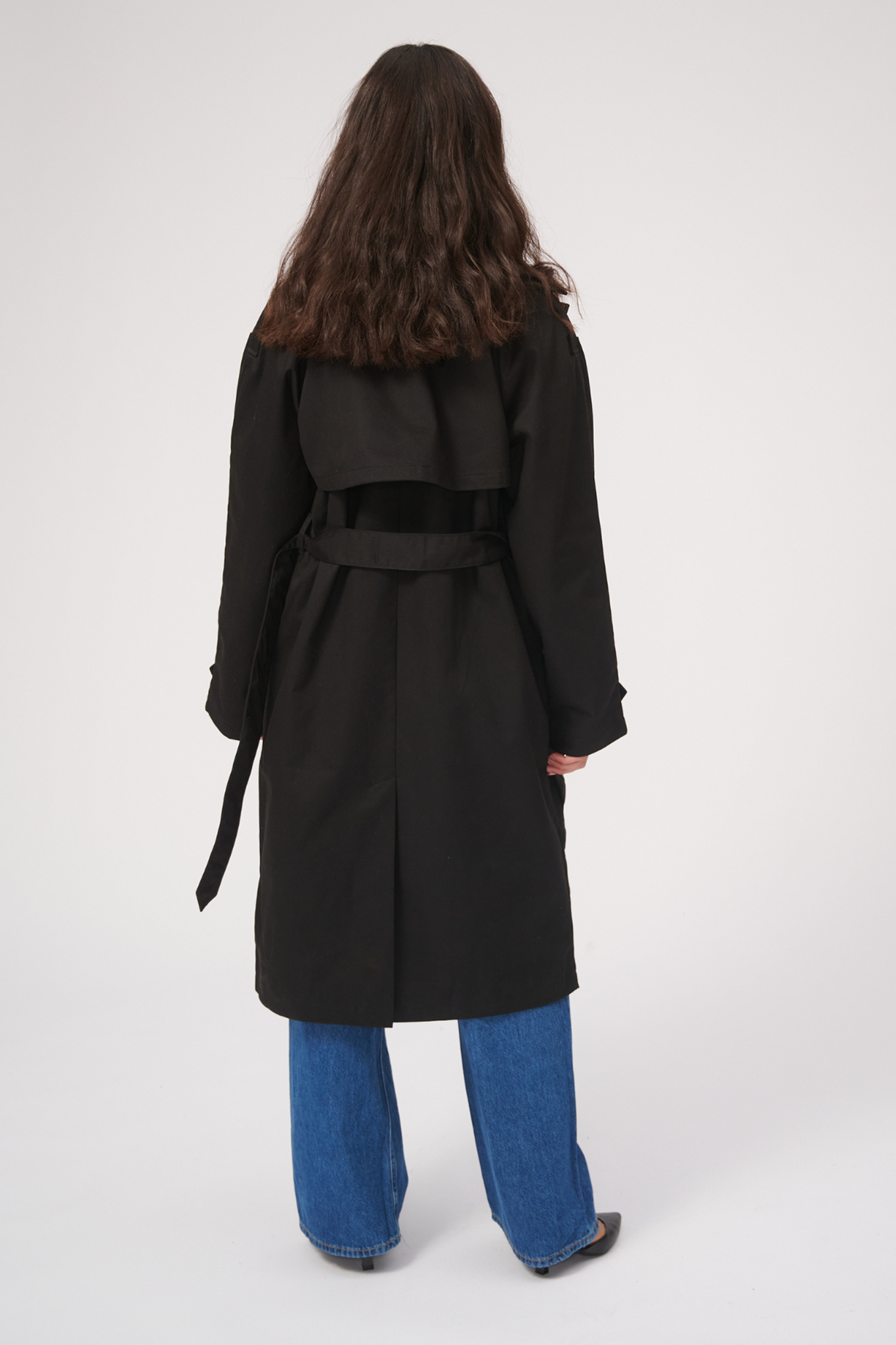 Linea trenchcoat - Sort - TeeShoppen - Black 2