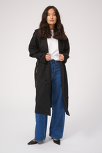 Load image into Gallery viewer, Linea trenchcoat - Sort - TeeShoppen - Black
