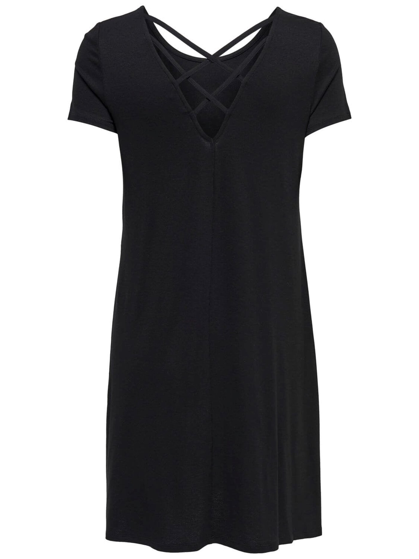 Loose dress with back details - Black - ONLY - Black 2