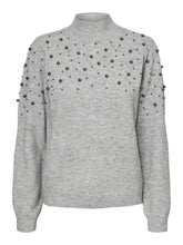 Afbeelding in Gallery-weergave laden, Emilia High Neck Sweater - Light gray - Vero Moda - Grey 4
