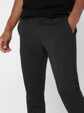 Load image into Gallery viewer, Mark Pants - Dark gray with small cubes - Only &amp; Sons - Grey 5
