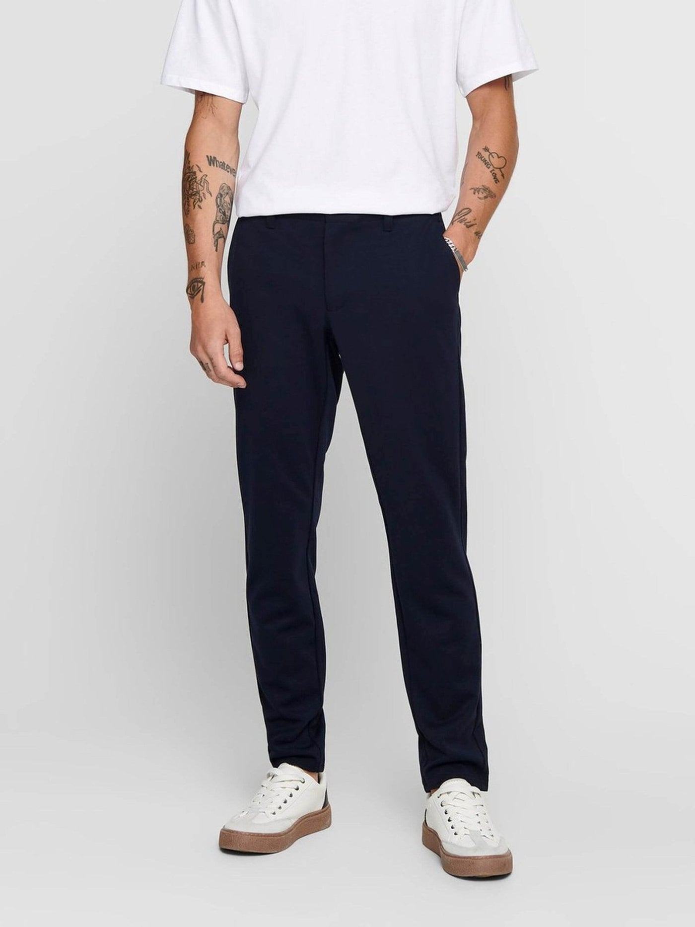 Mark Pants - Navy (stretch pants) - Only & Sons - Blue 3