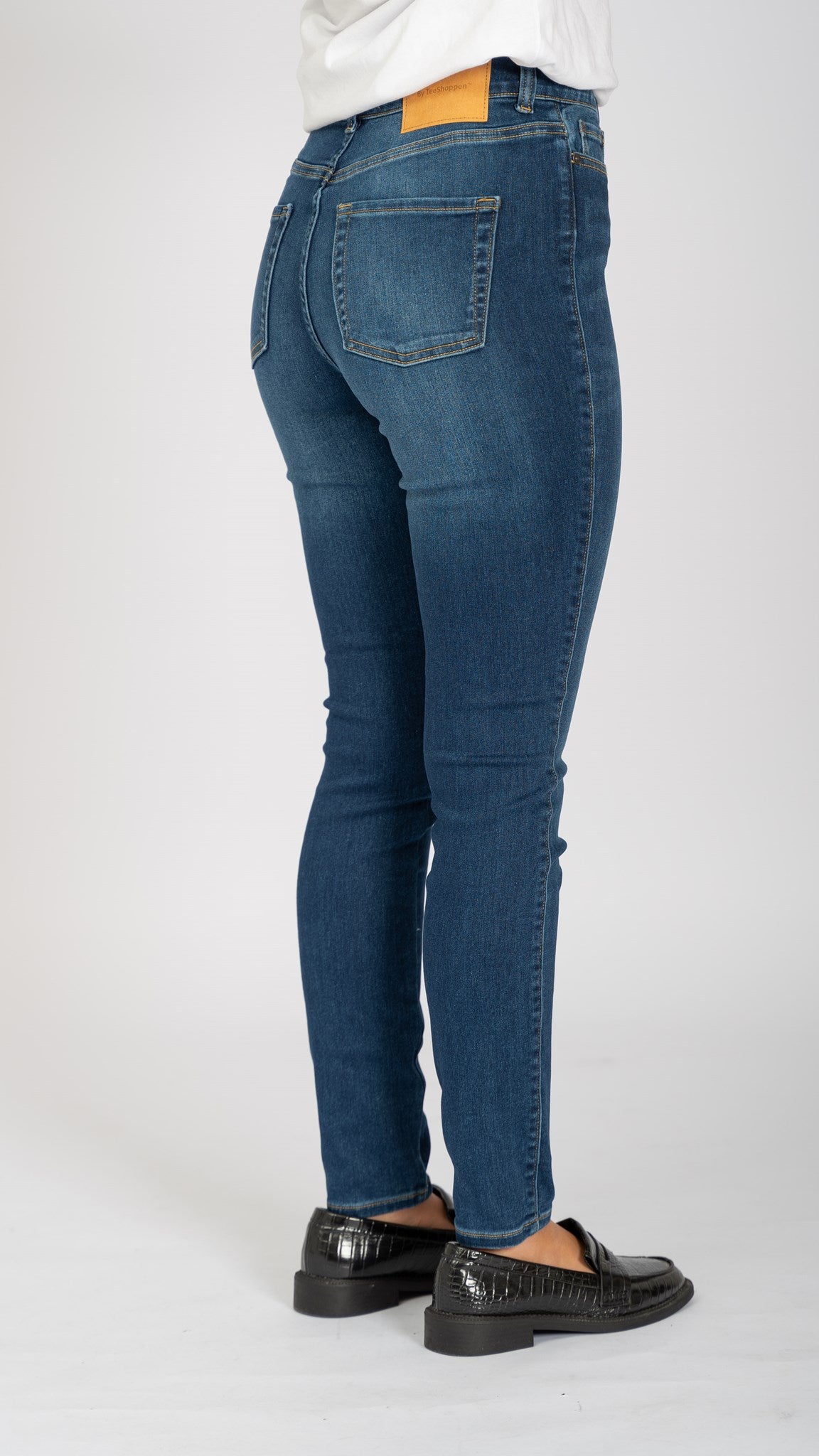 The Original Performance Skinny Jeans - Medium Blue Denim - TeeShoppen - Blue 11