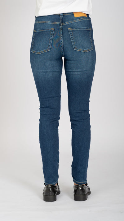 The Original Performance Skinny Jeans - Medium Blue Denim - TeeShoppen - Blue 6