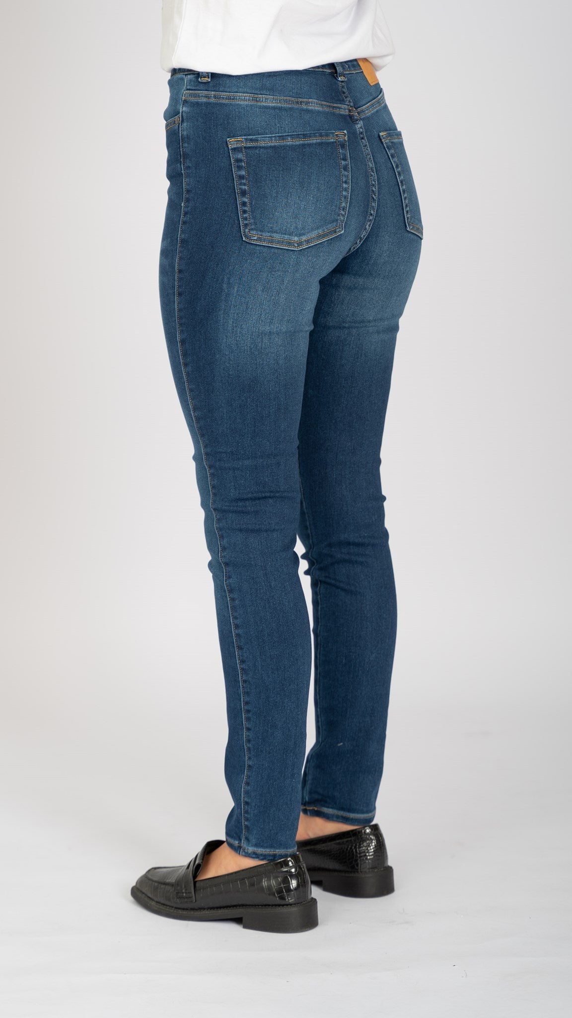 The Original Performance Skinny Jeans - Medium Blue Denim - TeeShoppen - Blue 7