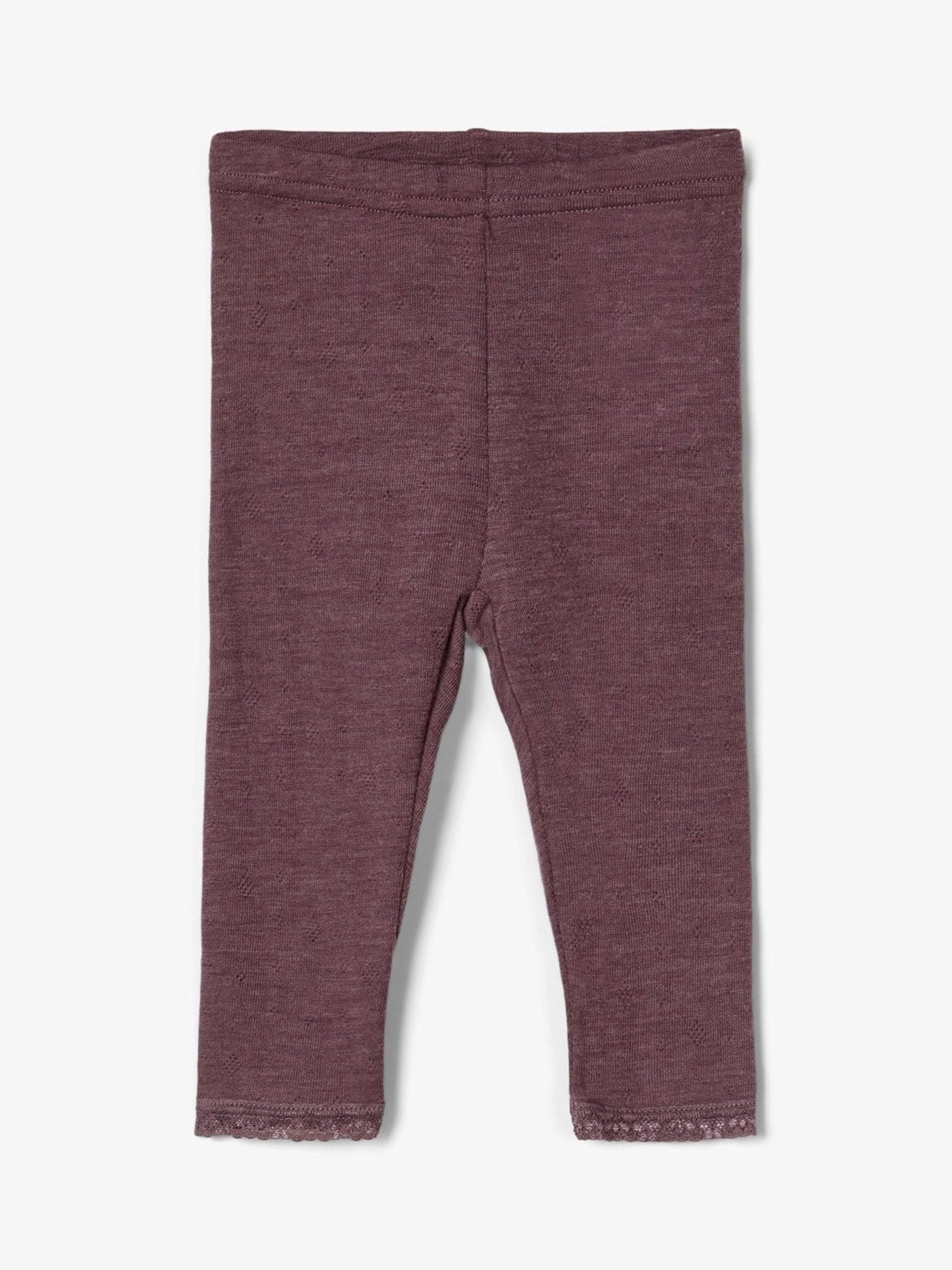 Merino wool leggings - Flint - Name It - Purple