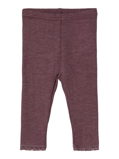 Merino wool leggings - Flint - Name It - Purple 2