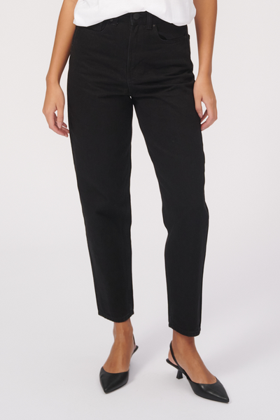 The Original Performance Mom Jeans - Black Denim - TeeShoppen - Black