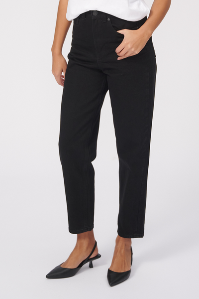 The Original Performance Mom Jeans - Black Denim - TeeShoppen - Black 3