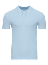 Carregar imagem no visualizador da galeria, Muscle Polo Shirt - Light Blue - TeeShoppen - Blue 6
