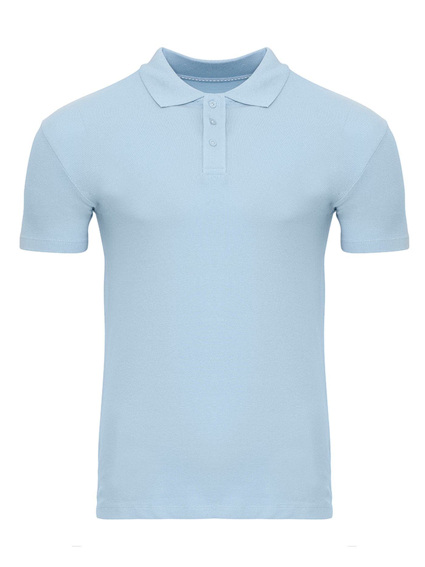 Muscle Polo Shirt - Light Blue - TeeShoppen - Blue 6