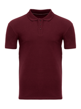 Load image into Gallery viewer, Muscle Polo Shirt - Burgundy - TeeShoppen - Red 2
