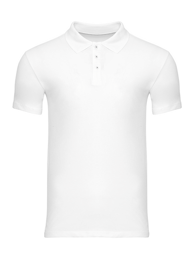 Muscle Polo Shirt - White - TeeShoppen - White 5