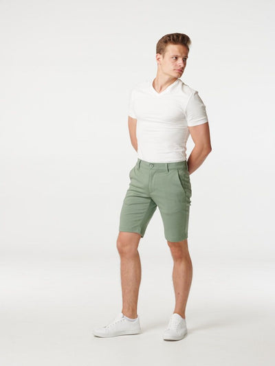 Performance Shorts - Olive - TeeShoppen - Green 3