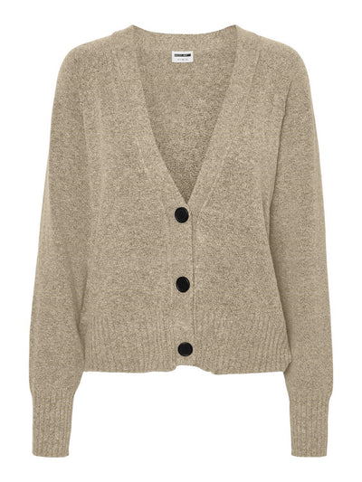 Ian Long Sleeve Cardigan - Nomad - Noisy May - Khaki 4