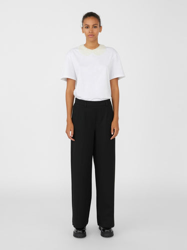 Lisa Wide Pants - Black - Object - Black