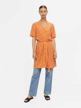 Charger l&#39;image dans la galerie, Ema Elise Shirt Dress - Autumn Sunset - Object - Orange 4
