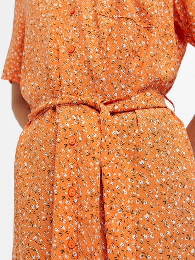 Ema Elise Shirt Dress - Autumn Sunset - Object - Orange 2