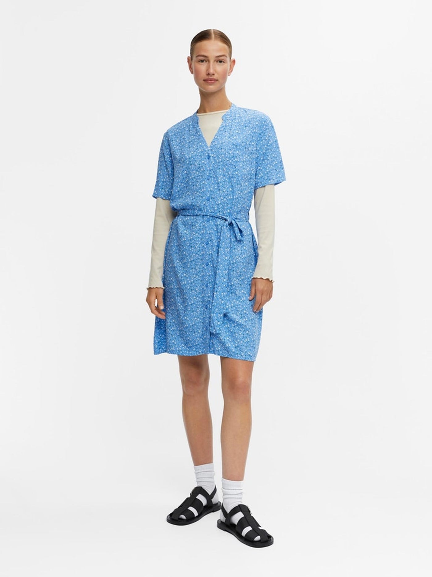 Ema Elise Shirt Dress - Marina - Object - Blue 4