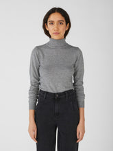 Load image into Gallery viewer, Thess Turtleneck - Medium Grey Melange - Object - Grey 3
