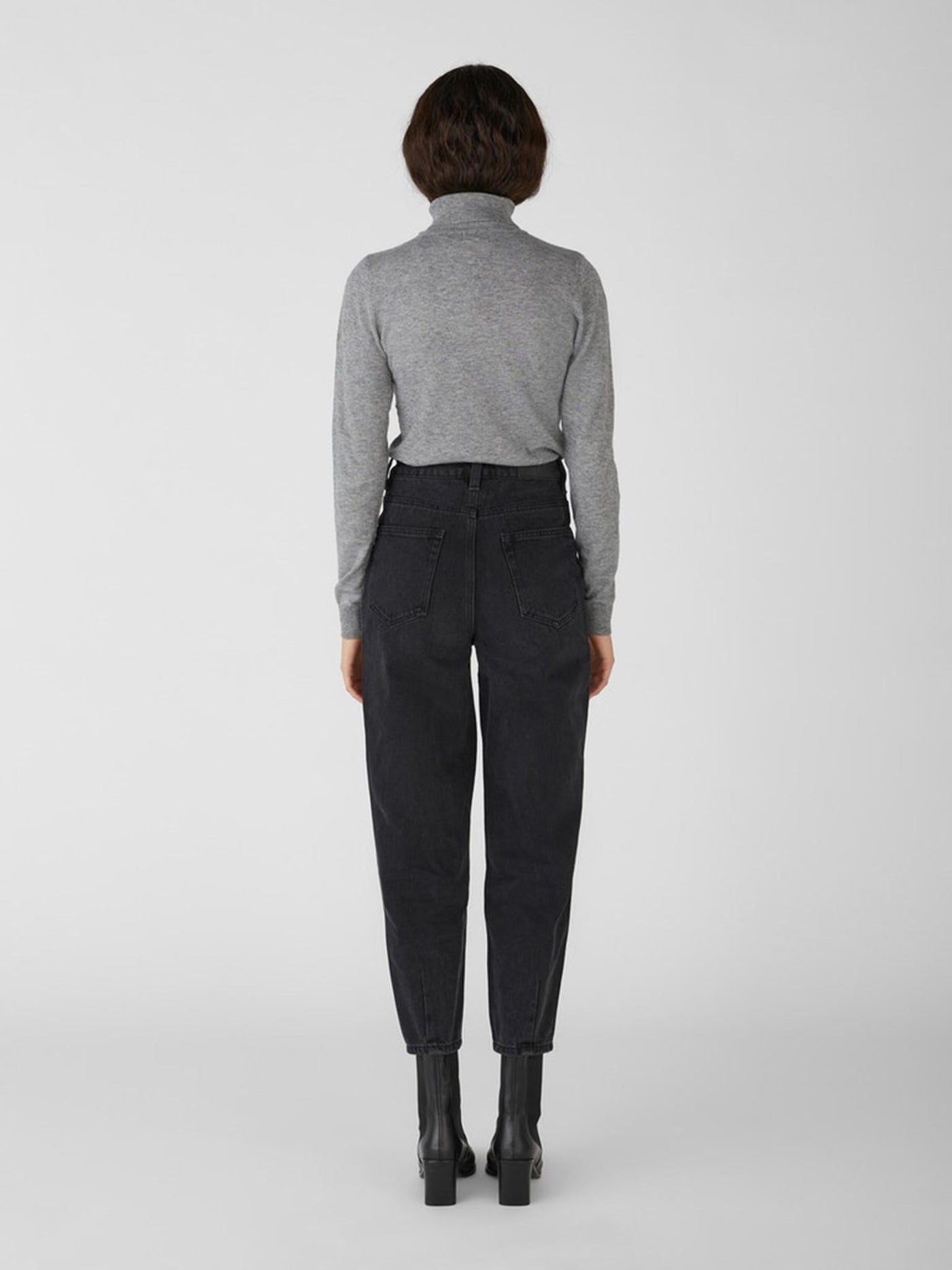 Thess Turtleneck - Medium Grey Melange - Object - Grey 5