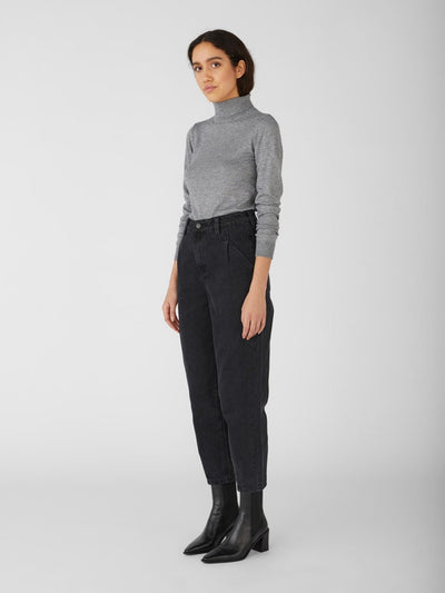 Thess Turtleneck - Medium Grey Melange - Object - Grey 4