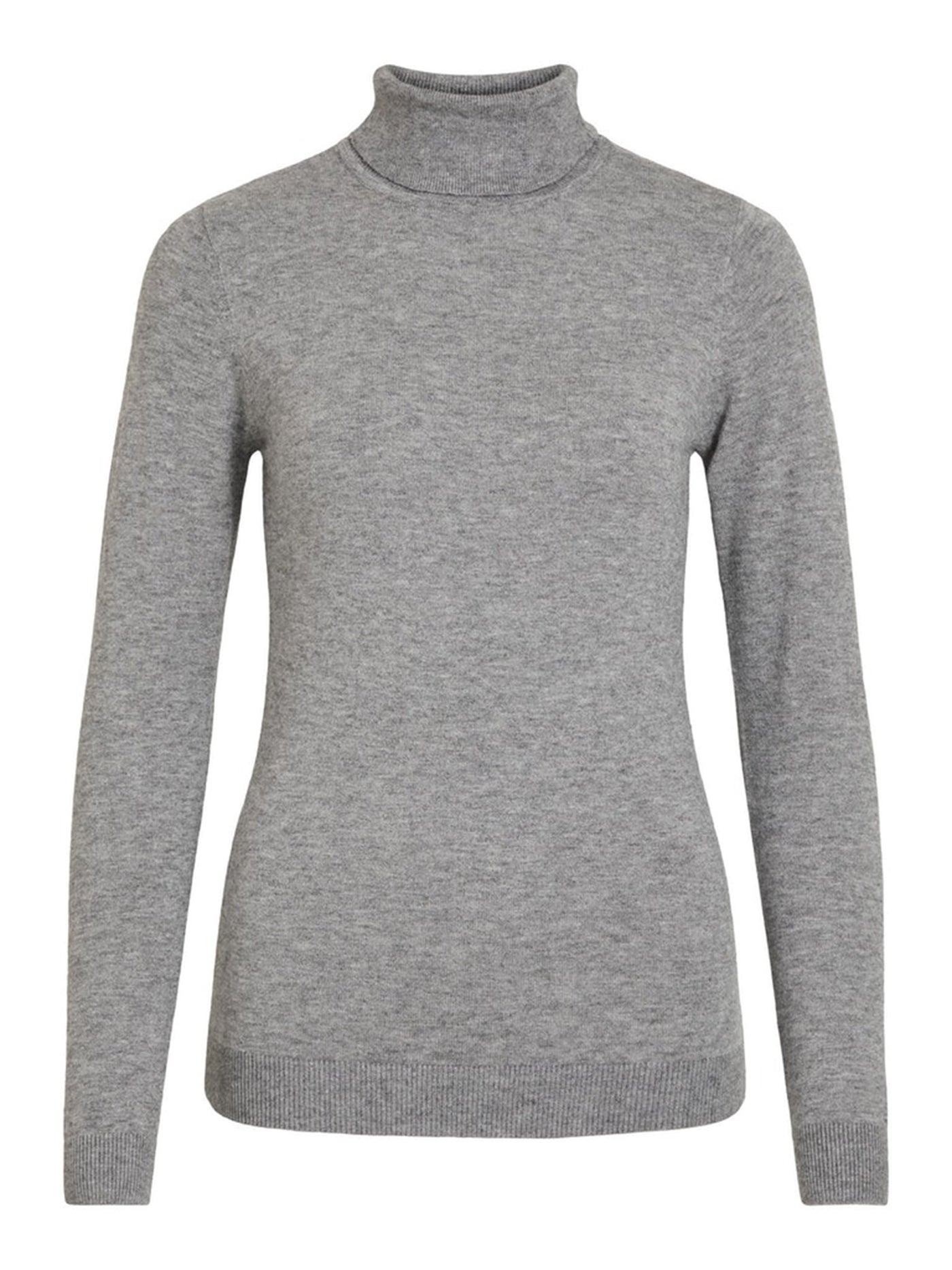 Thess Turtleneck - Medium Grey Melange - Object - Grey 6