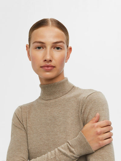 Thess Turtleneck - Fossil - Object - Khaki 2