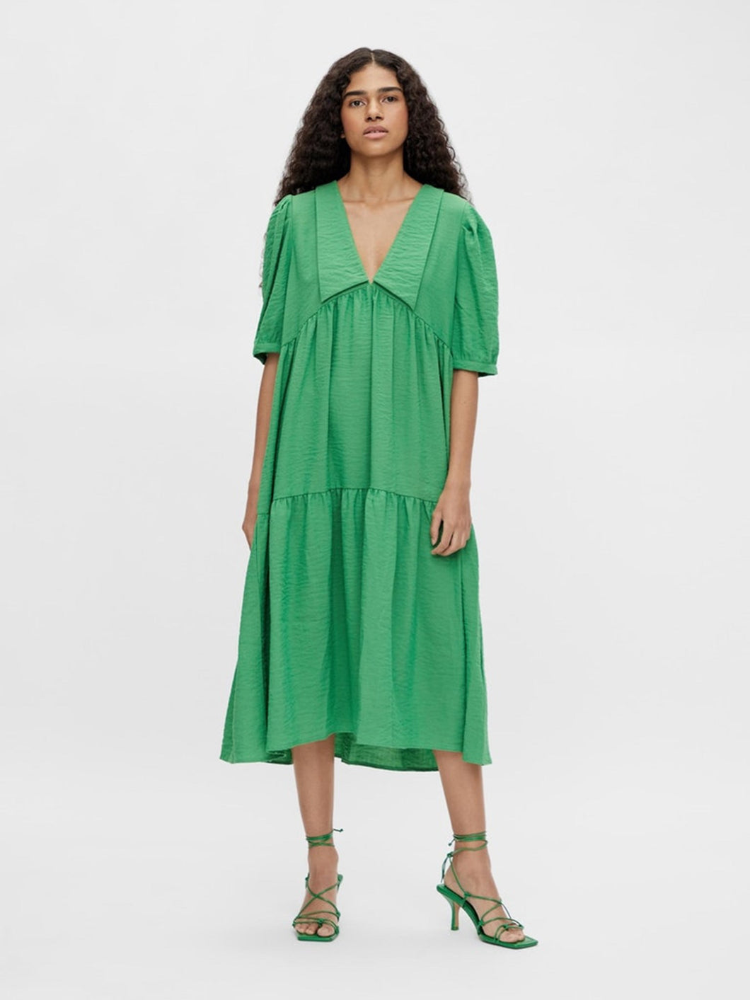 Alaia Long Dress - Artichoke Green - Object - Green