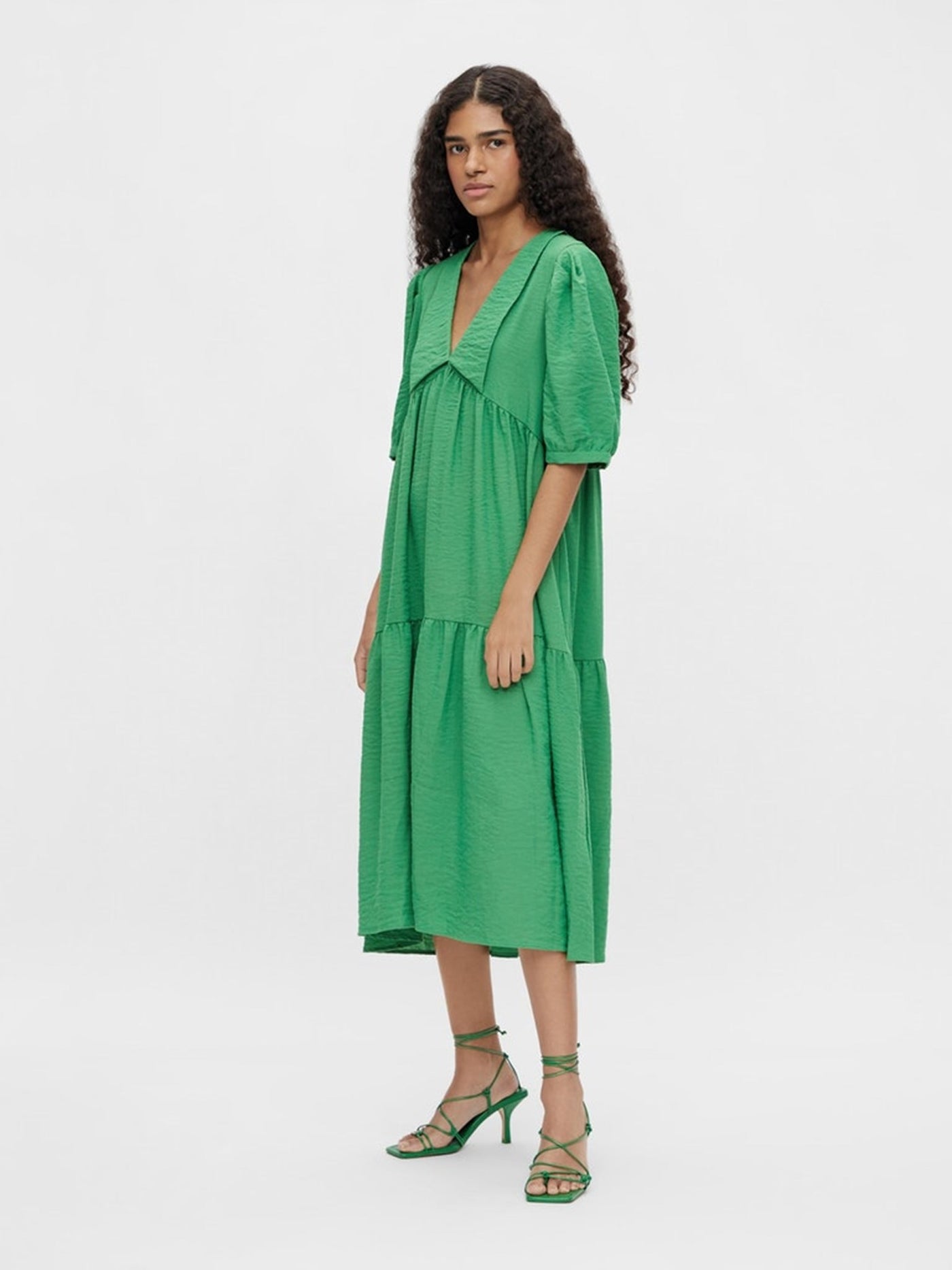 Alaia Long Dress - Artichoke Green - Object - Green 4