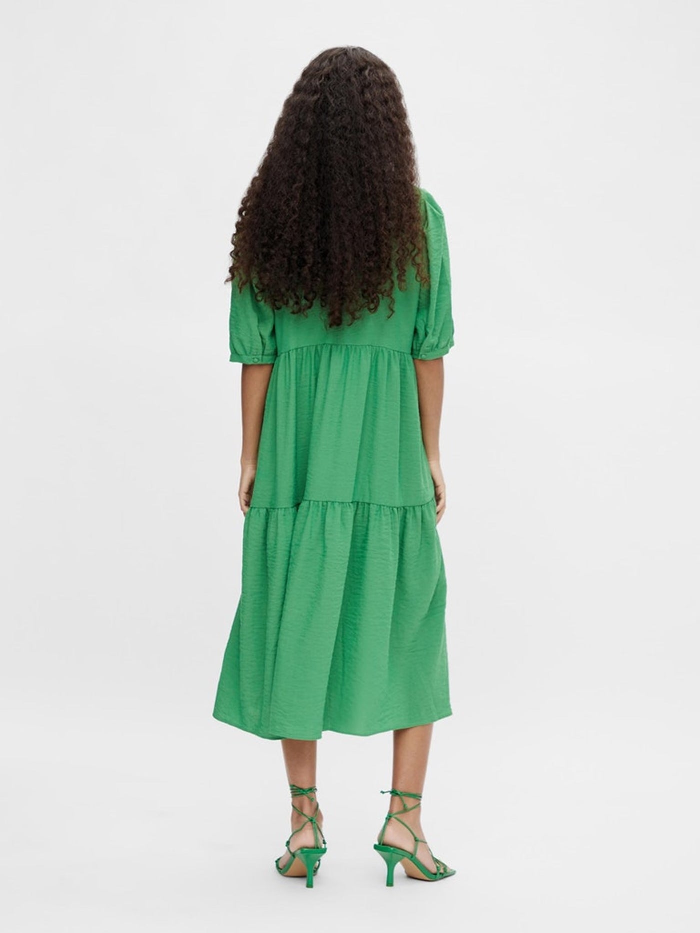 Alaia Long Dress - Artichoke Green - Object - Green 5