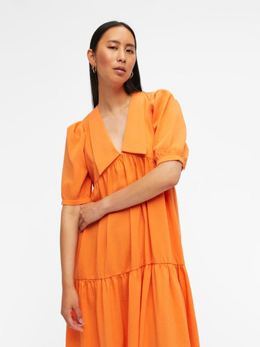 Alaia Long Dress - Autumn Sunset - Object - Orange