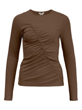 Charger l&#39;image dans la galerie, Jamie Long Sleeved Top - Dark Earth - Object - Brown 2
