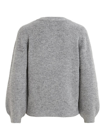 Eve Nonsia Pullover - Light Grey Melange - Object - Grey 6