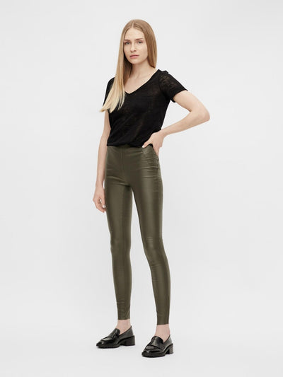 Belle Coated Leggings - Forest Night - Object - Black 3