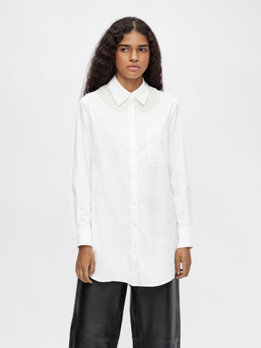 Roxa Long Shirt - White - Object - White