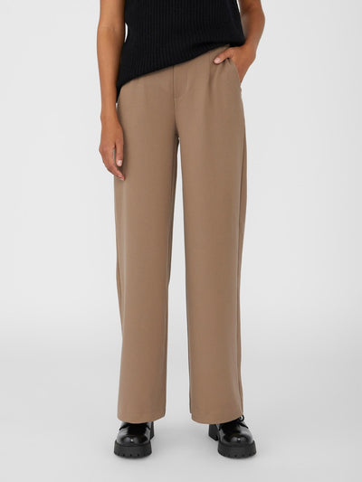 Lisa Wide Pants - Brown - Object - Brown 3