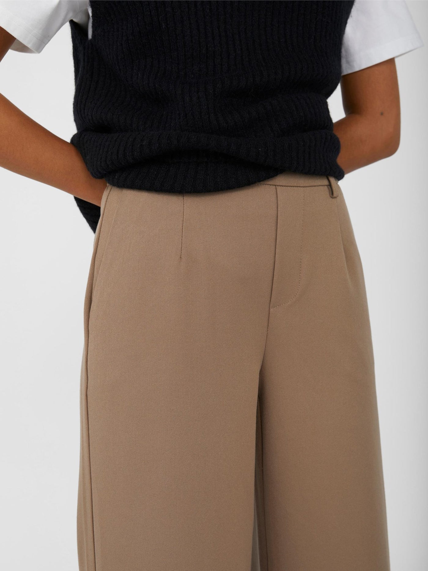 Lisa Wide Pants - Brown - Object - Brown 4