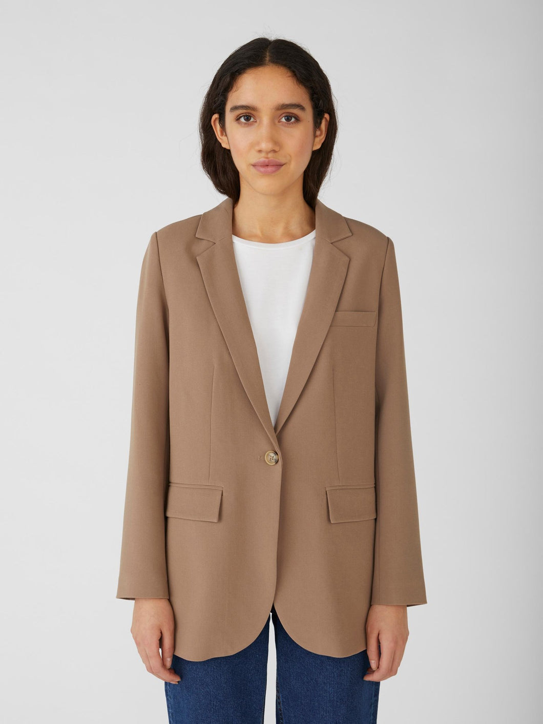 Sigrid Blazer - Fossil - Object - Brown