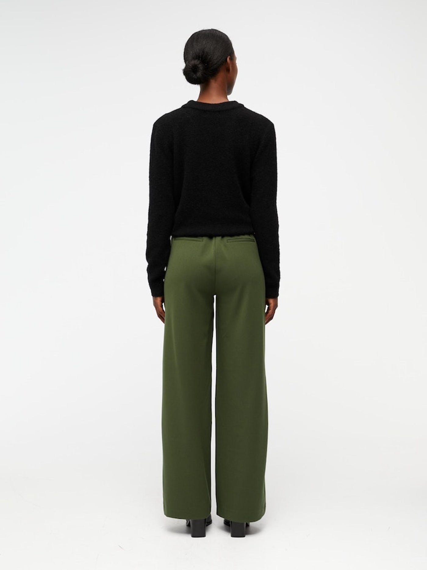 Lisa Wide Pants - Black - Object - Green 3