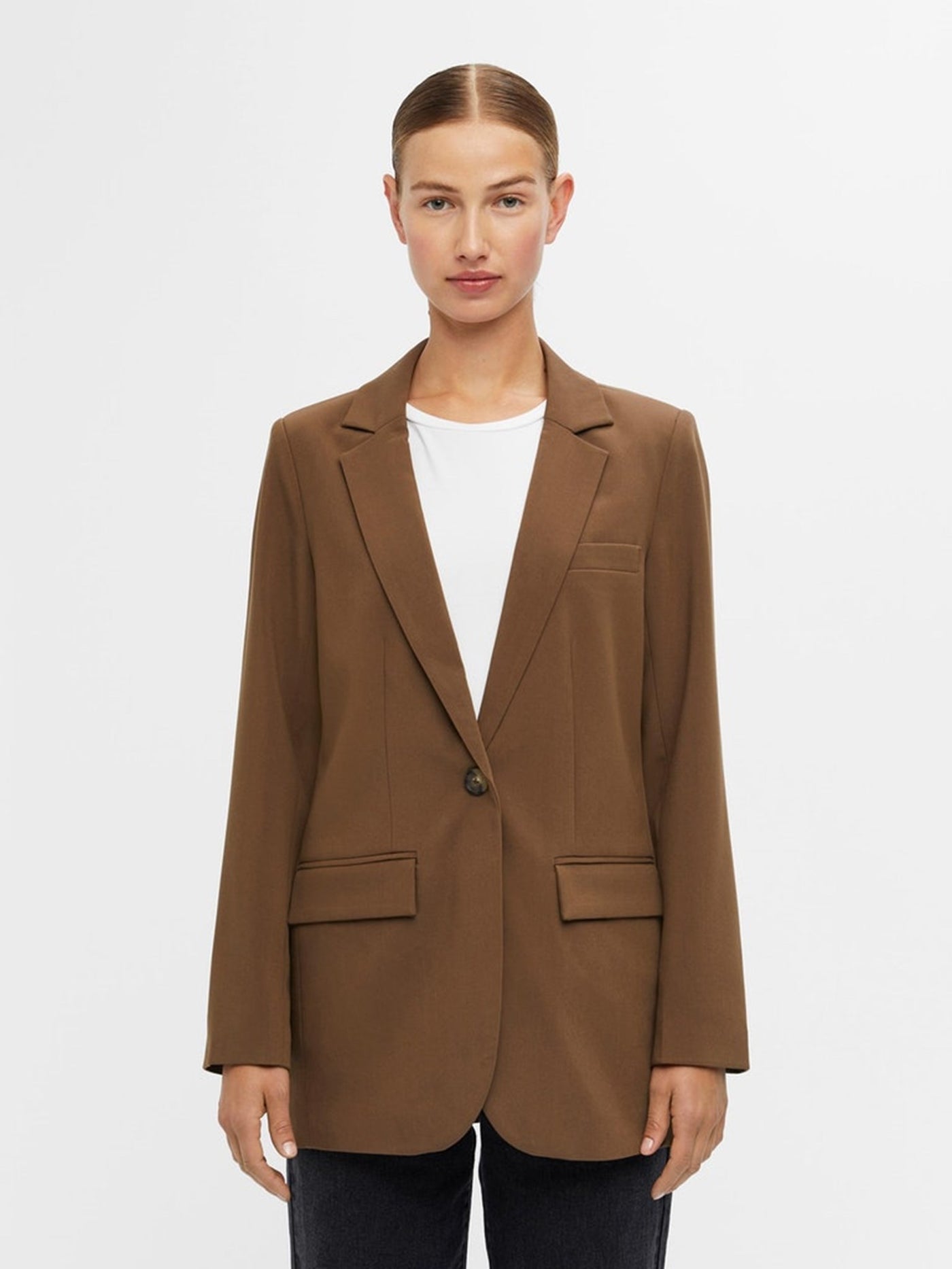 Sigrid Blazer - Dark Earth - Object - Brown 3