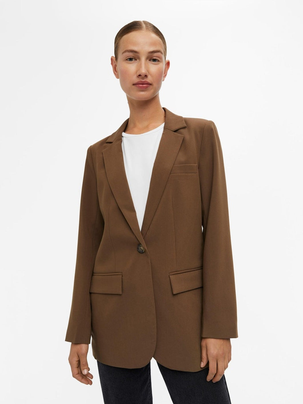 Sigrid Blazer - Dark Earth - Object - Brown